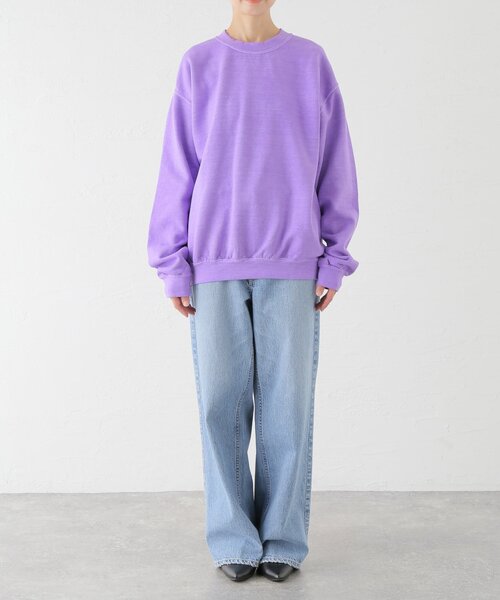 TOWNCRAFT(タウンクラフト)の「TOWNCRAFT/タウンクラフト 90s pigment crew sweat TC22S019(スウェット・レディース・パープル/ネイビー/ピンク/グリーン/ブラック・MEDIUM)」の18枚目の写真