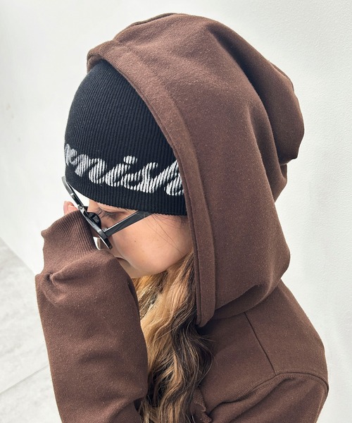 MA55IVE WEGO ウォレットチェーン ロゴシングルニットワッチ ニット帽 MA55IVE WEGO ウォレットチェーン ロゴシングルニットワッチ