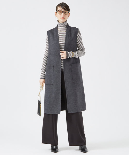 qualite(カリテ)の「【日本製】シームレスタートルニット(ニット/セーター・レディース・ブルー/ブラック/その他・フリー)」の5枚目の写真