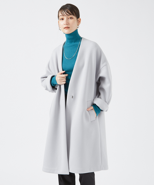 qualite(カリテ)の「【日本製】シームレスタートルニット(ニット/セーター・レディース・ブルー/ブラック/その他・フリー)」の21枚目の写真