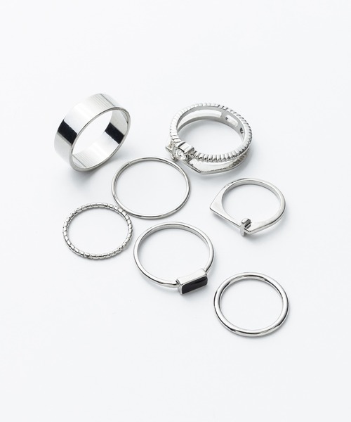 ciite'(シーテ)の「シルバーリング 7セット / silver ring 7set(リング・レディース・シルバー・FREE)」の2枚目の写真