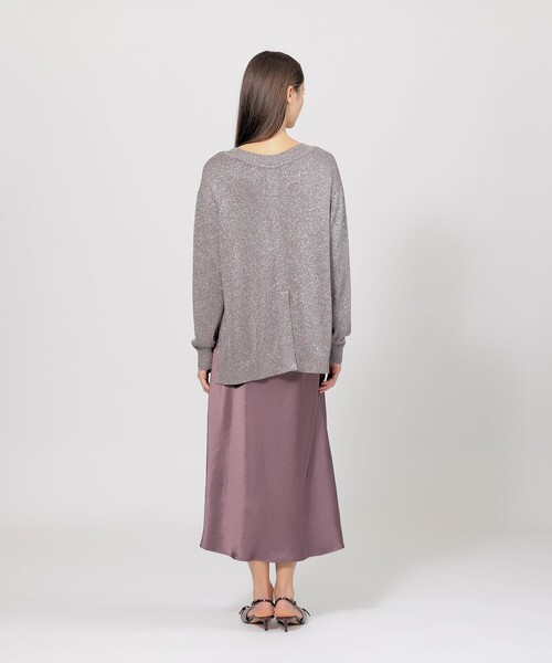 EPOCA(エポカ)の「【EPOCA STORIA】 シャイニーラメニット Vネックプルオーバー 《WEB&EPOCA THE SHOP店舗限定》(ニット/セーター・レディース・パープル/ベージュ/ブラック・40)」の14枚目の写真