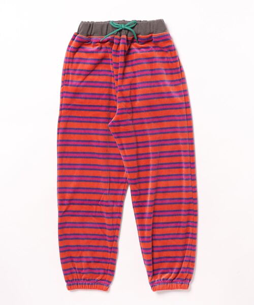 BIG FIELD(ビッグフィールド)の「先染めボーダーベロアスウェットパンツ(スウェットパンツ・キッズ・サンドベージュ/オレンジ/ライトブルー・80/90/95/100/110/120/130/140/150)」の11枚目の写真