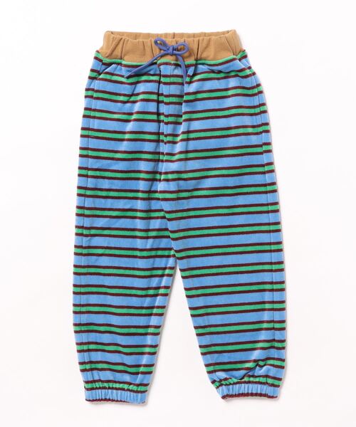 BIG FIELD(ビッグフィールド)の「先染めボーダーベロアスウェットパンツ(スウェットパンツ・キッズ・サンドベージュ/オレンジ/ライトブルー・80/90/95/100/110/120/130/140/150)」の12枚目の写真