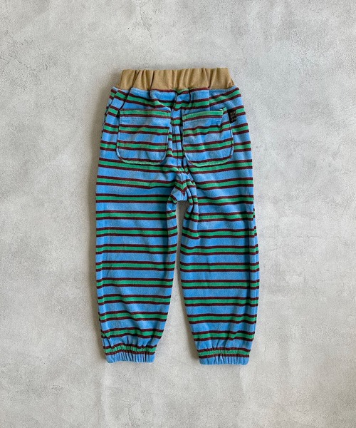 BIG FIELD(ビッグフィールド)の「先染めボーダーベロアスウェットパンツ(スウェットパンツ・キッズ・サンドベージュ/オレンジ/ライトブルー・80/90/95/100/110/120/130/140/150)」の19枚目の写真