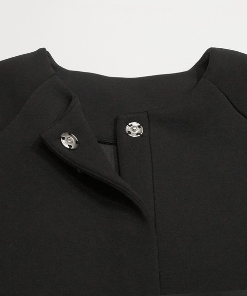 ハリ感ソフトスウェットワイドスリーブジャケット