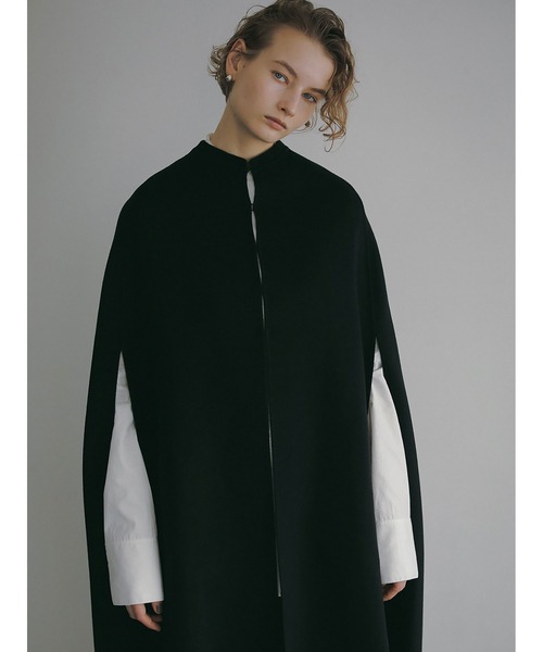 HER. 新品タグ付　カシミヤブレンドロングケープ HER.（ハー）の「カシミヤブレンドロングケープ（ポンチョ）」 - WEAR