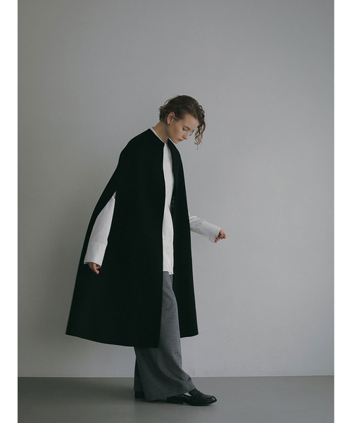 HER.（ハー）の「カシミヤブレンドロングケープ（ポンチョ）」 - WEAR