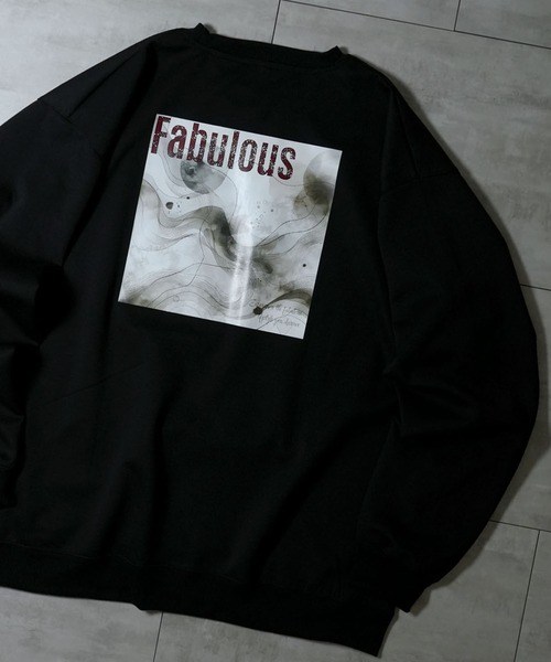 Ritzy(リッツィー)の「cardboard knit crew neck design cutsew/ダンボールニット クルーネック デザイン カットソー レディース メンズ(スウェット・メンズ・ホワイト/グレー系その他/ブラック系その他/ホワイト系その他2/ブラック/ホワイト系その他/ブラック系その他2/グレー/チャコールグレー・M/XL/L)」の5枚目の写真