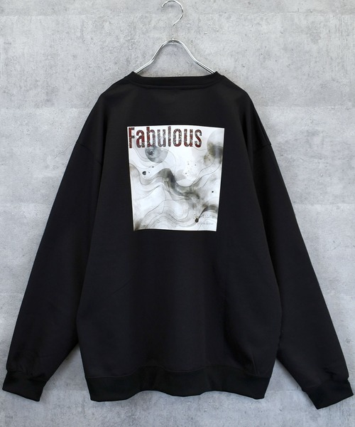 Ritzy(リッツィー)の「cardboard knit crew neck design cutsew/ダンボールニット クルーネック デザイン カットソー レディース メンズ(スウェット・メンズ・ホワイト/グレー系その他/ブラック系その他/ホワイト系その他2/ブラック/ホワイト系その他/ブラック系その他2/グレー/チャコールグレー・M/XL/L)」の20枚目の写真