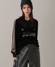 FOREVER 21 | 【2024FW】ベロアゲームシャツ(Tシャツ/カットソー)