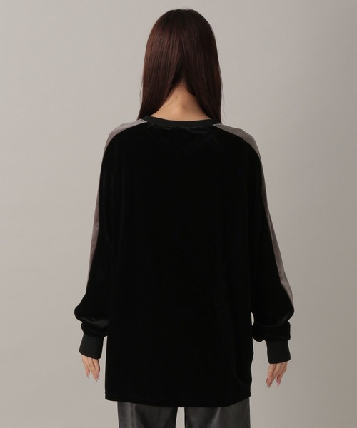 FOREVER 21（フォーエバー トゥエンティーワン）の「【2024FW】ベロアゲームシャツ（Tシャツ/カットソー・レディース・ブラック/ブルー/ブラウン・FREE）」の9枚目の写真