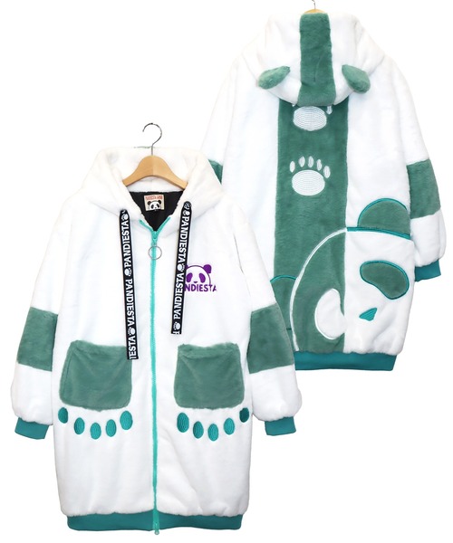 【セール】ヤミカワパンダ フェイクファーロングパーカー(M2)（ブルゾン）｜PANDIESTA（パンディエスタ）