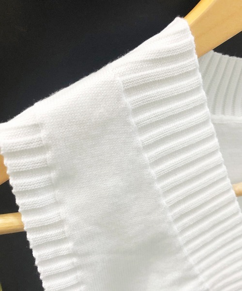 Miniministore(ミニミニストア)の「ニットベスト 前開き Vネックトップス(ベスト・レディース・ブラウン/ブラック/イエロー/ベージュ/グリーン/ホワイト/レッド・FREE)」の19枚目の写真