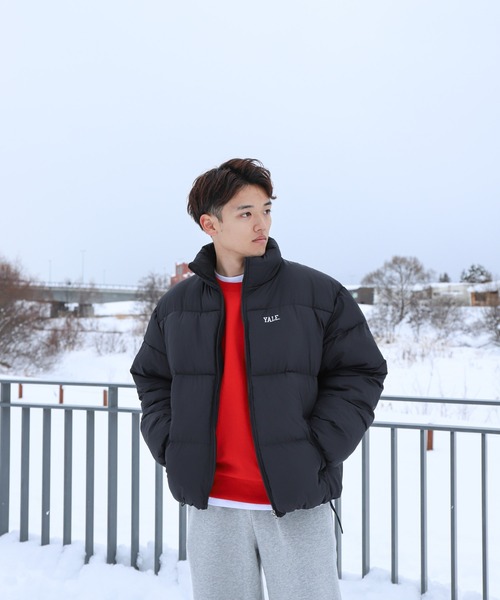 セール】【YALE】 左胸 ワンポイント ロゴ刺繍 ファイバーダウン