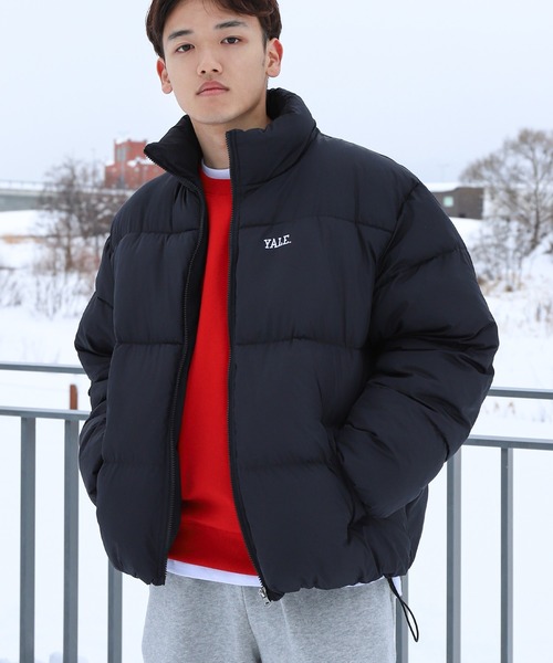 セール】【YALE】 左胸 ワンポイント ロゴ刺繍 ファイバーダウン