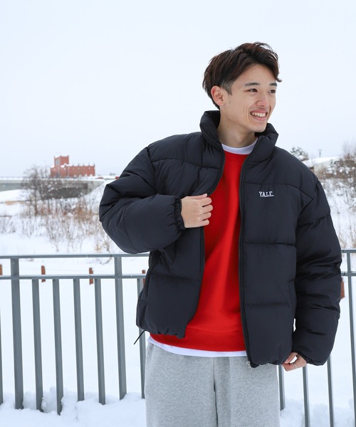 セール】【YALE】 左胸 ワンポイント ロゴ刺繍 ファイバーダウン