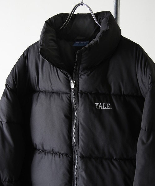 新品タグ付 YALE 左胸 ワンポイント ファイバーダウン ブルゾン ジャケット セール】【YALE】 左胸 ワンポイント ロゴ刺繍 ファイバーダウン