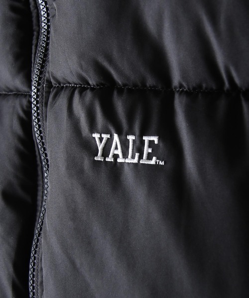 新品タグ付 YALE 左胸 ワンポイント ファイバーダウン ブルゾン ジャケット セール】【YALE】 左胸 ワンポイント ロゴ刺繍 ファイバーダウン