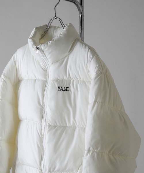 セール】【YALE】 左胸 ワンポイント ロゴ刺繍 ファイバーダウン