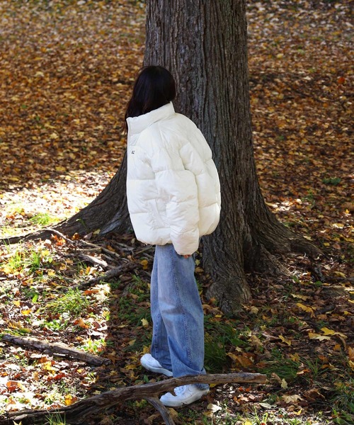 ZIP FIVE（ジップファイブ）の「【YALE】 左胸 ワンポイント ロゴ刺繍 ファイバーダウン ブルゾン ジャケット / アウター（ダウンジャケット/コート・メンズ・チャコール/ホワイト/ブラック/グレー・MEDIUM/LARGE/X-LARGE）」の8枚目の写真