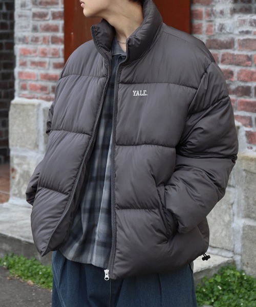 セール】【YALE】 左胸 ワンポイント ロゴ刺繍 ファイバーダウン