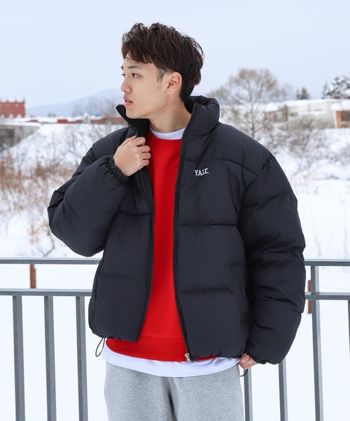 セール】【YALE】 左胸 ワンポイント ロゴ刺繍 ファイバーダウン