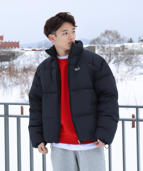 セール】【YALE】 左胸 ワンポイント ロゴ刺繍 ファイバーダウン