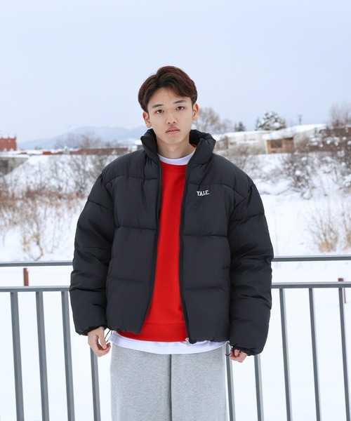 セール】【YALE】 左胸 ワンポイント ロゴ刺繍 ファイバーダウン