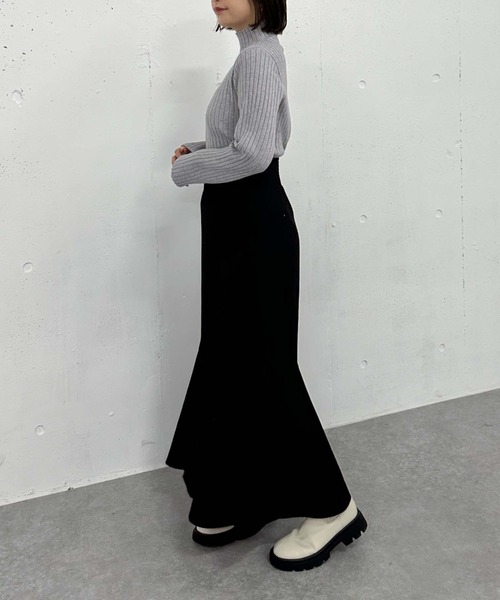 archives（アルシーヴ）の「モチモチリブニット（ニット/セーター・レディース・レッド/グレー/ブルー/アイボリー/ブラック・MEDIUM）」の13枚目の写真