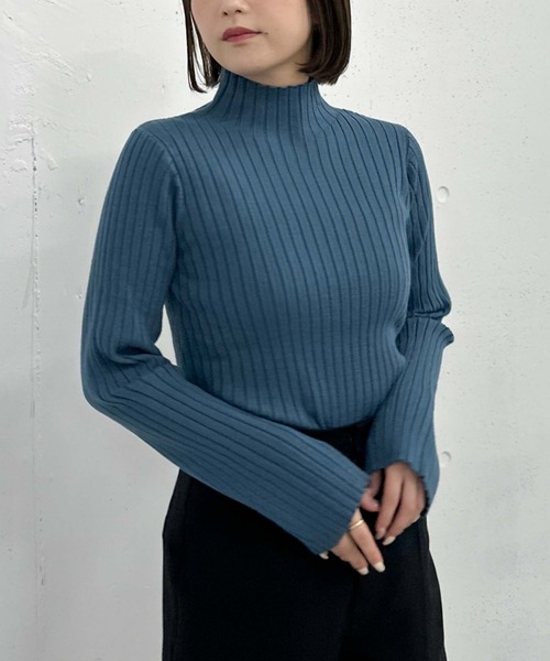 archives（アルシーヴ）の「モチモチリブニット（ニット/セーター・レディース・レッド/グレー/ブルー/アイボリー/ブラック・MEDIUM）」の20枚目の写真