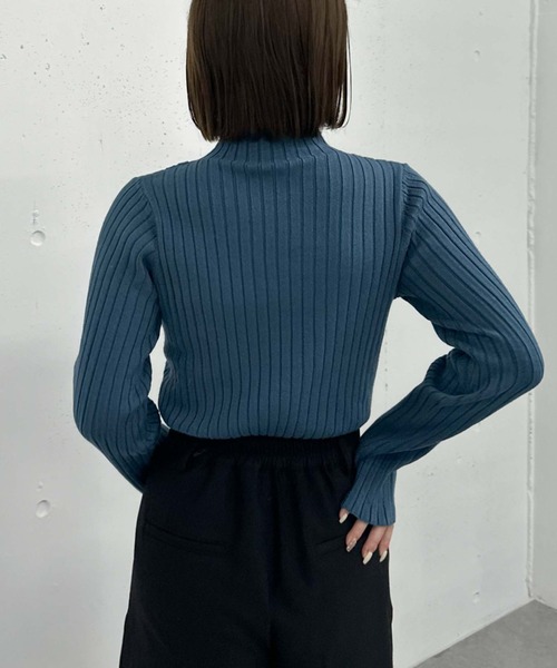 archives（アルシーヴ）の「モチモチリブニット（ニット/セーター・レディース・レッド/グレー/ブルー/アイボリー/ブラック・MEDIUM）」の22枚目の写真