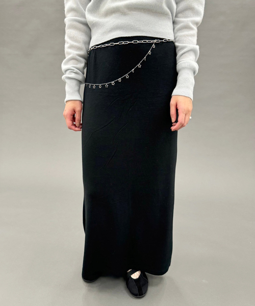 EDIT. FOR LULU(エディットフォールル)の「【Foundry Mews/ファウンドリー ミューズ】Bella stretch maxi skirt(スカート・レディース・ブラック・FREE)」の2枚目の写真