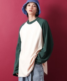 ラグランTシャツ」に該当するグリーン・カーキ/緑色系のメンズ