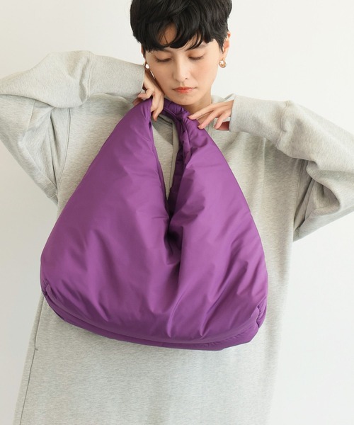 BARNYARDSTORM(バンヤードストーム)の「BARNYARDSTORM / トライアングルパフBAG(トートバッグ・レディース・キナリ/パープル/ブラック・FREE)」の15枚目の写真