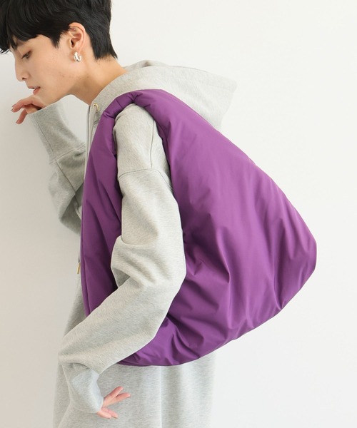 BARNYARDSTORM(バンヤードストーム)の「BARNYARDSTORM / トライアングルパフBAG(トートバッグ・レディース・キナリ/パープル/ブラック・FREE)」の16枚目の写真