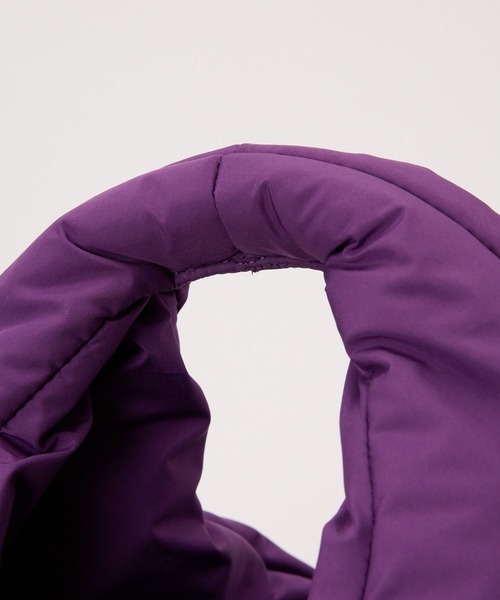 BARNYARDSTORM(バンヤードストーム)の「BARNYARDSTORM / トライアングルパフBAG(トートバッグ・レディース・キナリ/パープル/ブラック・FREE)」の5枚目の写真