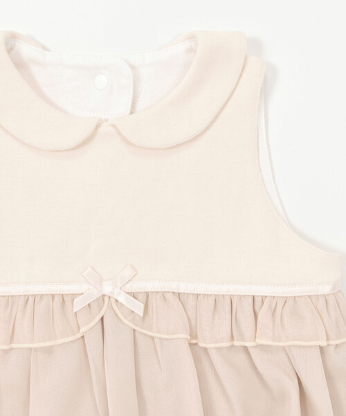 SLAP SLIP BABY（スラップスリップベビー）の「襟付きシフォンバルーンドレススタイ【専用ケース付き】（ベビーギフト・キッズ・ピンク/オフホワイト・FREE）」の6枚目の写真