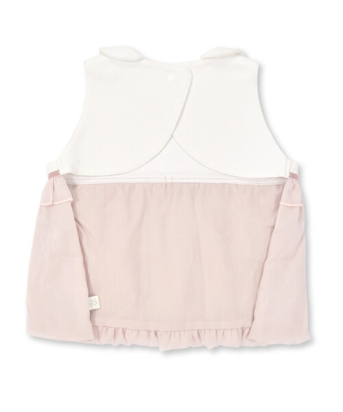 SLAP SLIP BABY（スラップスリップベビー）の「襟付きシフォンバルーンドレススタイ【専用ケース付き】（ベビーギフト・キッズ・ピンク/オフホワイト・FREE）」の13枚目の写真