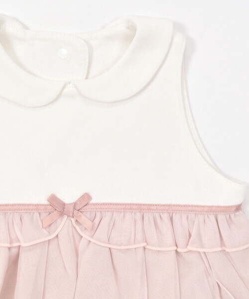 SLAP SLIP BABY（スラップスリップベビー）の「襟付きシフォンバルーンドレススタイ【専用ケース付き】（ベビーギフト・キッズ・ピンク/オフホワイト・FREE）」の14枚目の写真