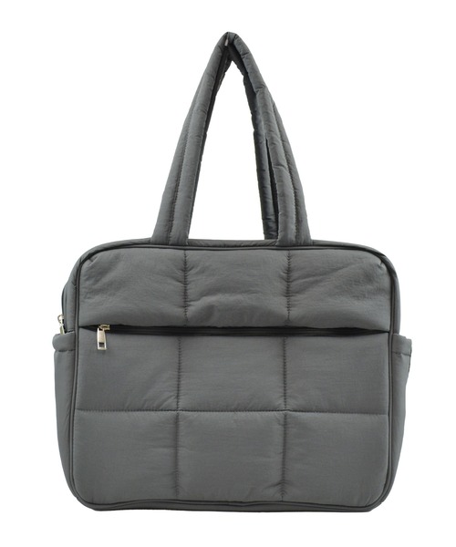 ALTROSE（アルトローズ）の「ボストン ボストンバッグ キルト スクエア キャリーオン 中綿 トラベル エンティ（ボストンバッグ・レディース・グレー/ブラック/グレイッシュベージュ・FREE）」の7枚目の写真