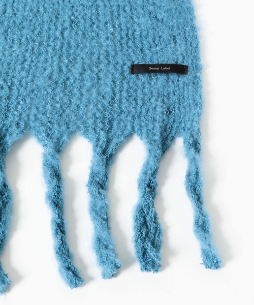 URBAN RESEARCH Sonny Label（アーバンリサーチサニーレーベル）の「ブークレラッセルマフラー（マフラー・レディース・ブルー/グレー/イエロー・ONE）」の8枚目の写真