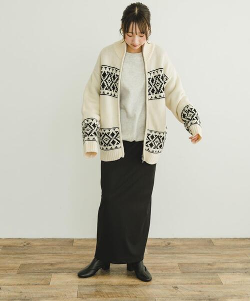 ITEMS URBANRESEARCH(アイテムズ アーバンリサーチ)の「カウチンニットカーディガン(ニット/セーター・レディース・アイボリー・FREE)」の5枚目の写真