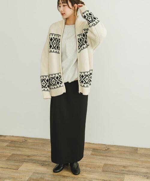 ITEMS URBANRESEARCH(アイテムズ アーバンリサーチ)の「カウチンニットカーディガン(ニット/セーター・レディース・アイボリー・FREE)」の4枚目の写真