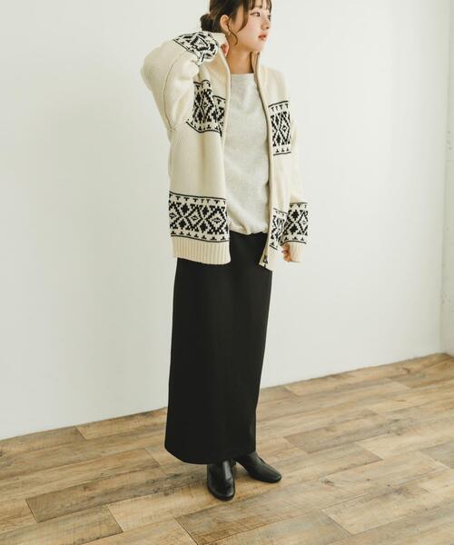 ITEMS URBANRESEARCH(アイテムズ アーバンリサーチ)の「カウチンニットカーディガン(ニット/セーター・レディース・アイボリー・FREE)」の3枚目の写真