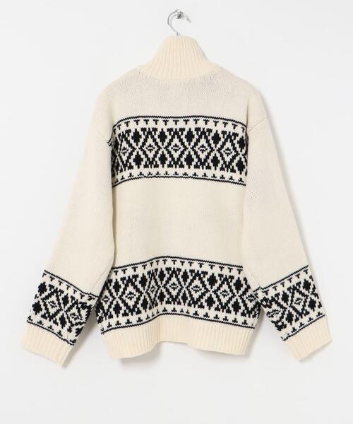 ITEMS URBANRESEARCH(アイテムズ アーバンリサーチ)の「カウチンニットカーディガン(ニット/セーター・レディース・アイボリー・FREE)」の10枚目の写真