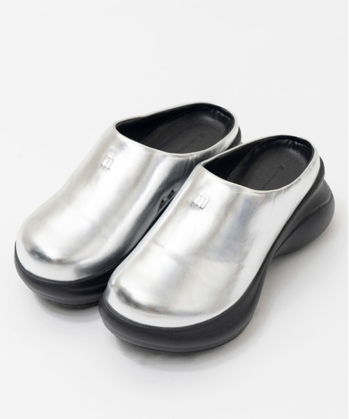 セール】Vegan Leather Sabot Sandals/ヴィーガンレザークロッグス