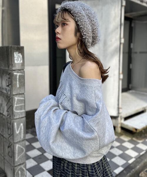 w closet(ダブルクローゼット)の「【4色展開】つぶつぶニット帽(キャップ・レディース・グレー/ブルー/アイボリー/ピンク・FREE)」の12枚目の写真