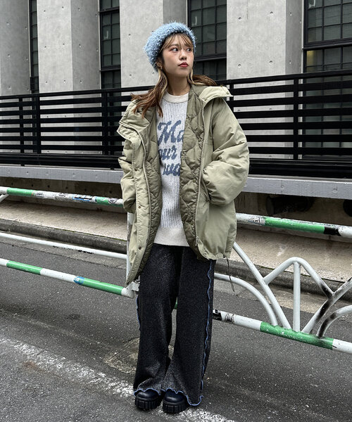 w closet(ダブルクローゼット)の「【4色展開】つぶつぶニット帽(キャップ・レディース・グレー/ブルー/アイボリー/ピンク・FREE)」の18枚目の写真