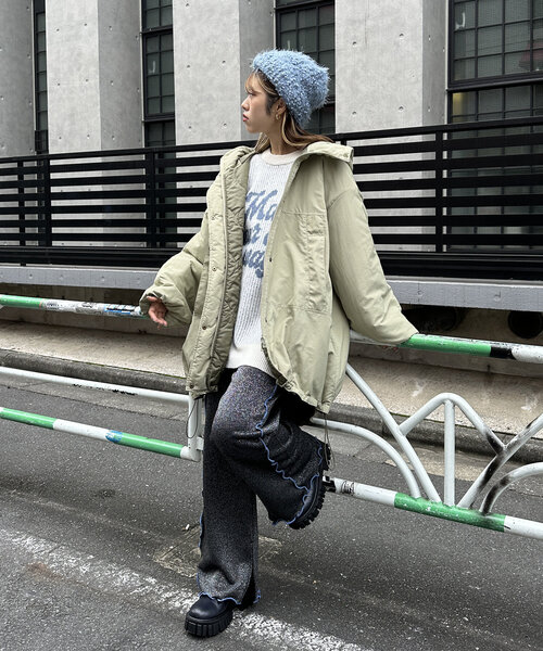 w closet(ダブルクローゼット)の「【4色展開】つぶつぶニット帽(キャップ・レディース・グレー/ブルー/アイボリー/ピンク・FREE)」の19枚目の写真